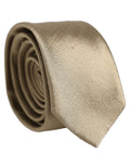 Dolce & Gabbana Gold Satin Silk Textured Adjustable Necktie Accessory Tie