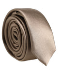Dolce & Gabbana Brown Satin 100% Silk Adjustable Tied Men Necktie Tie