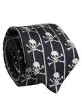 Dolce & Gabbana Men Black Silk Skull Fantasy Adjustable Tied Necktie Tie