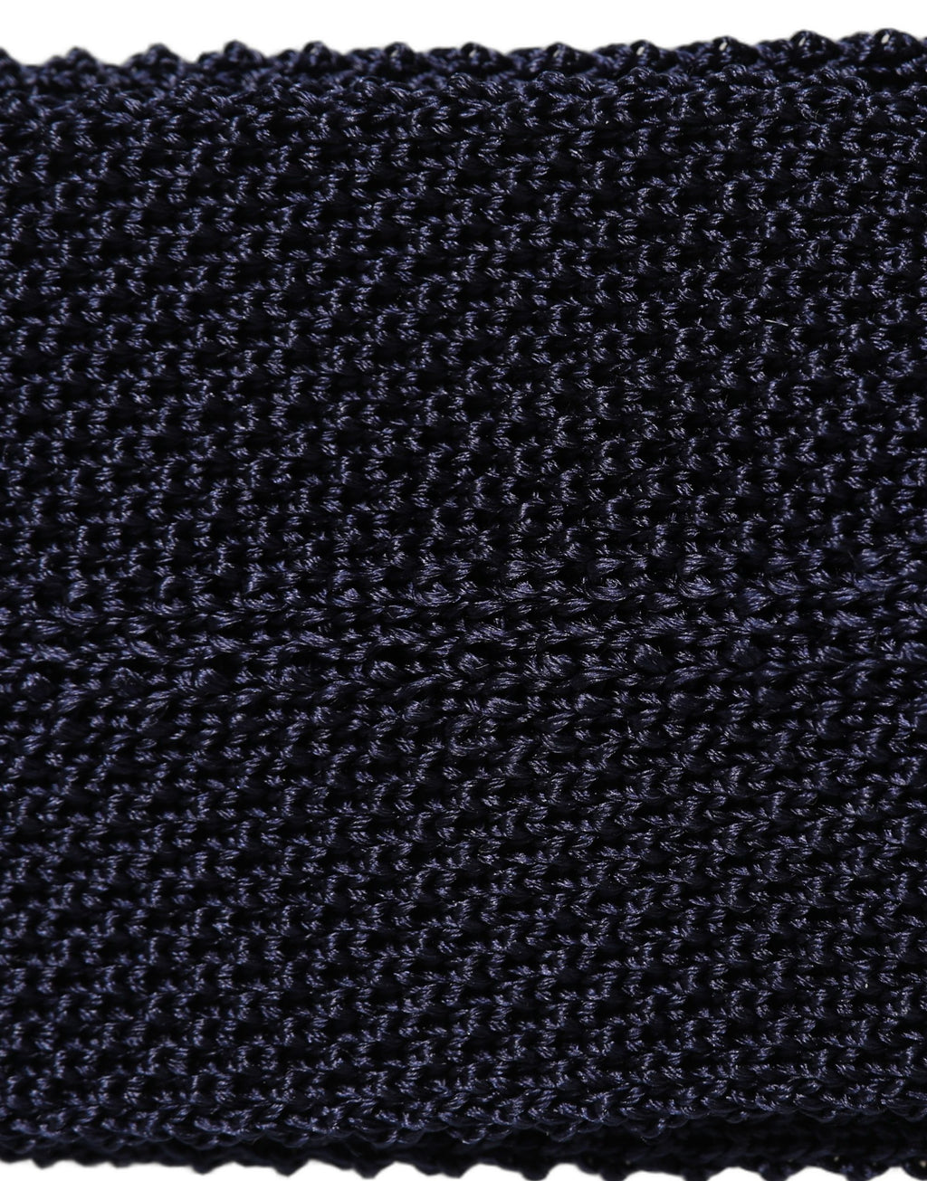 Dolce & Gabbana Dark Blue Textured Knitted Adjustable Necktie Accessory Tie