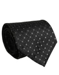 Dolce & Gabbana Black Jacquard Silk Adjustable Men Necktie Accessory Tie