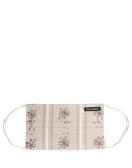 Dolce & Gabbana Beige Floral Print Pleated Elastic Ear Strap Face Mask