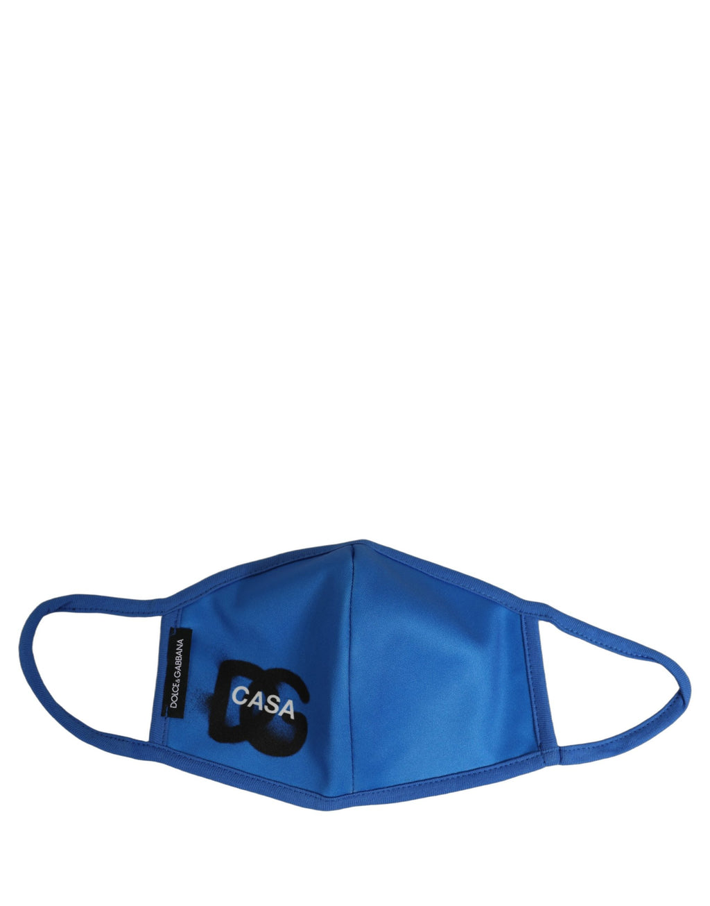 Dolce & Gabbana Blue Polyester DG CASA Logo Elastic Ear Strap Face Mask