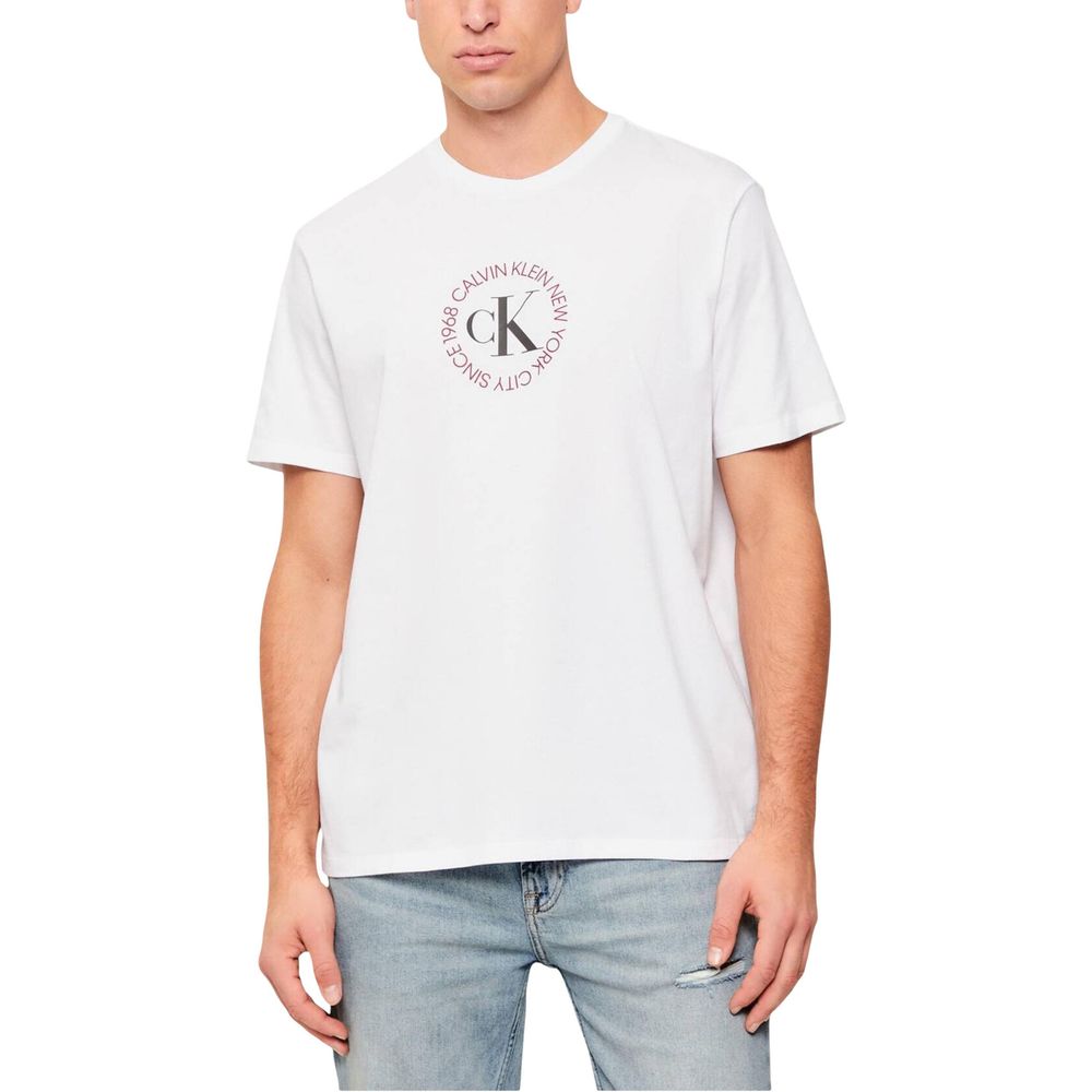 Calvin Klein Jeans White Cotton T-Shirt