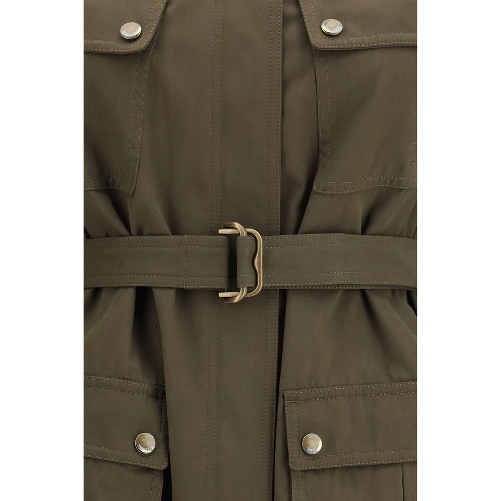 Burberry Bicolor Cotton Shell Jacket
