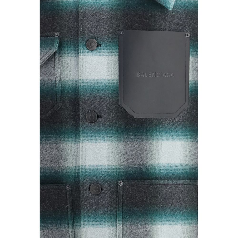 Balenciaga Bicolor Wool Oves Aries Jacket