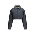Miu Miu Gray Recycled Polyamide Full-Length Jacket
