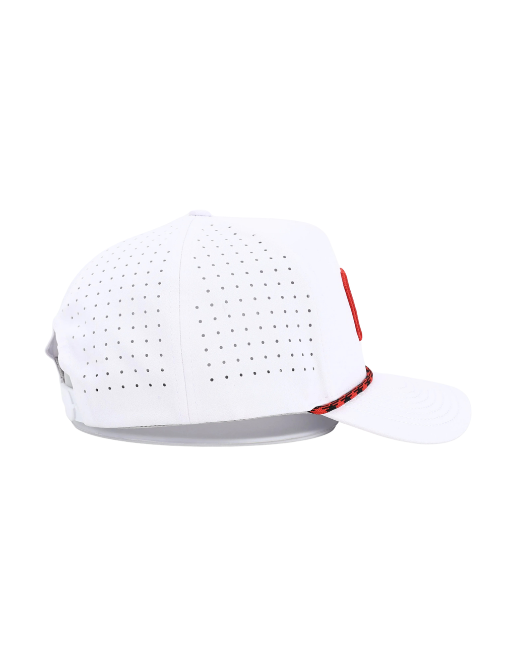 Crown Point White Rope Hat - Chippopotamus Red