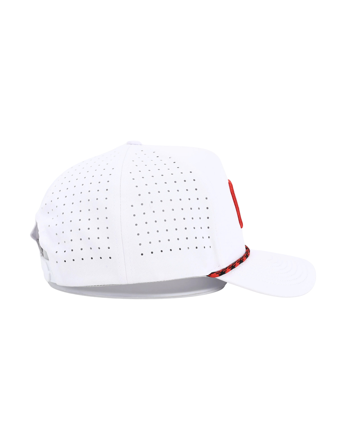 Crown Point White Rope Hat - Chippopotamus Red