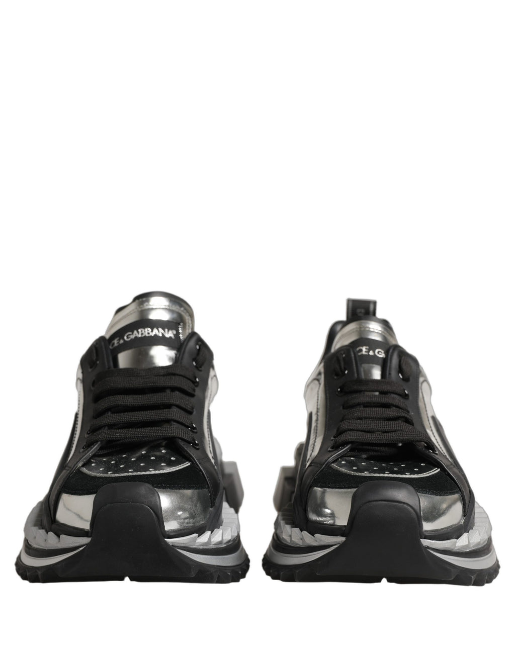 Dolce & Gabbana Black Two-Tone Super King Men Sneakers Shoes