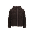 Moncler Brown Wool Oves Aries Full-Length Jacket