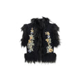 Fendi Black Wool Oves Aries Sleeveless Jacket