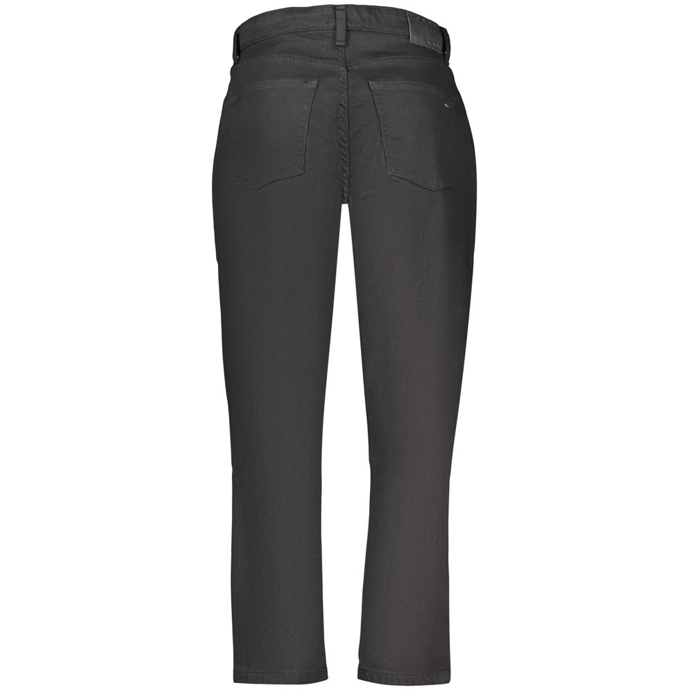 Tommy Hilfiger Black Cotton Mom Jeans
