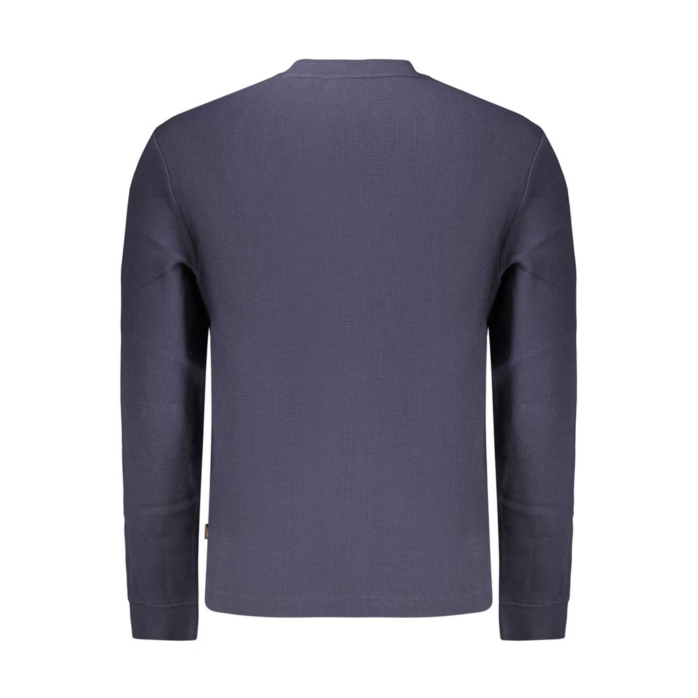 Hugo Boss Blue Cotton Mens Shirt
