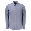 Hugo Boss Blue Cotton Mens Shirt