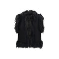 Fendi Black Wool Oves Aries Sleeveless Jacket