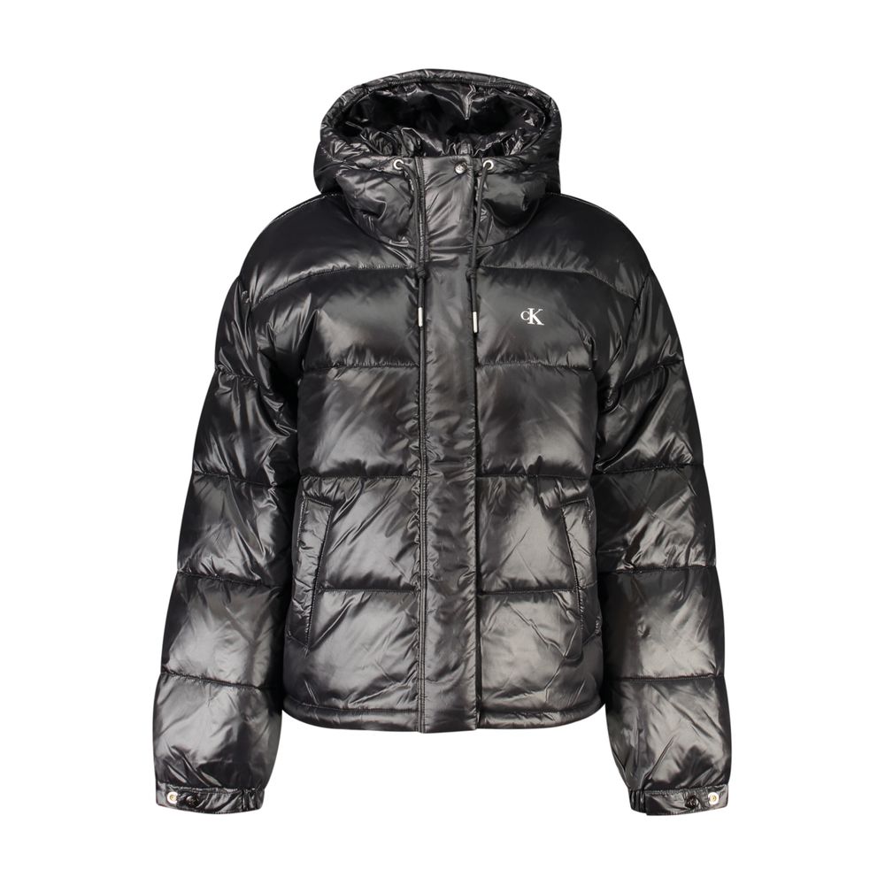 Calvin Klein Black Nylon Full-Length Jacket