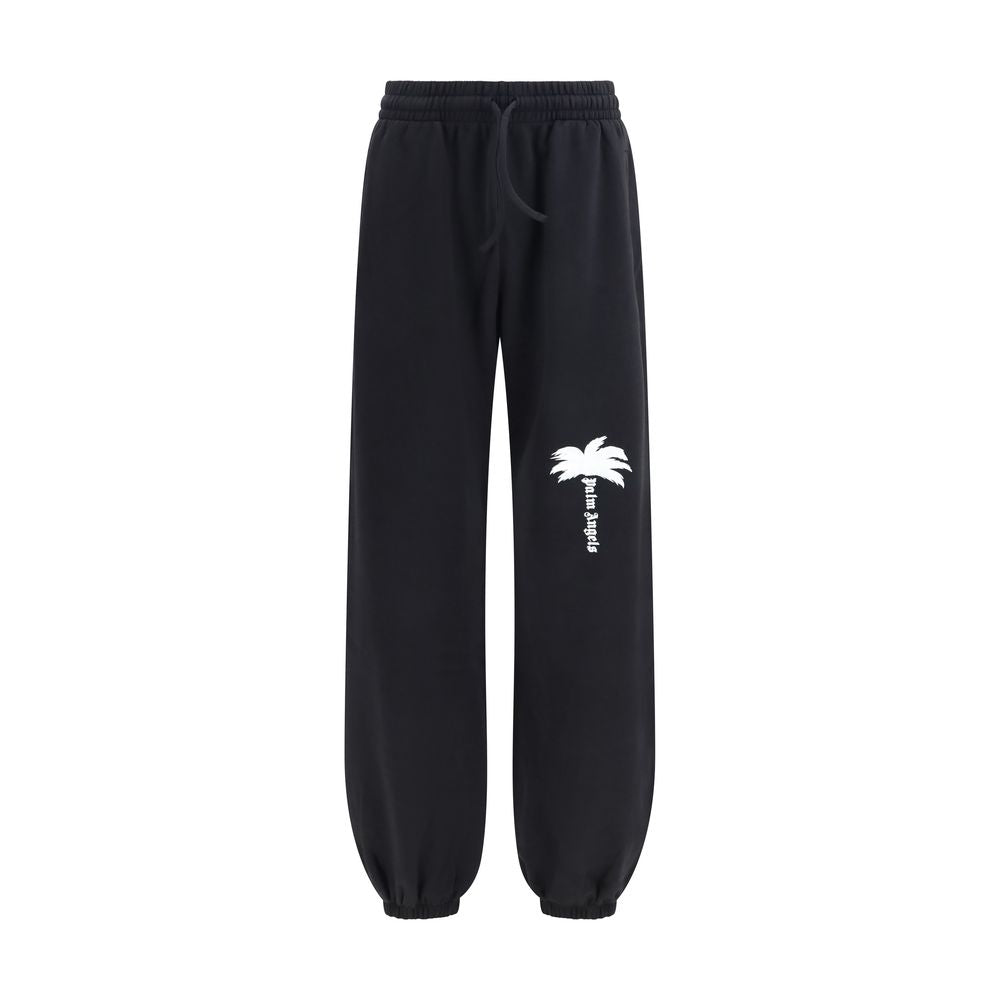 Palm Angels Black Cotton Sweatshirt