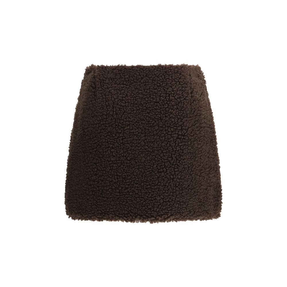 Moncler Brown Polyester Mini Skirt