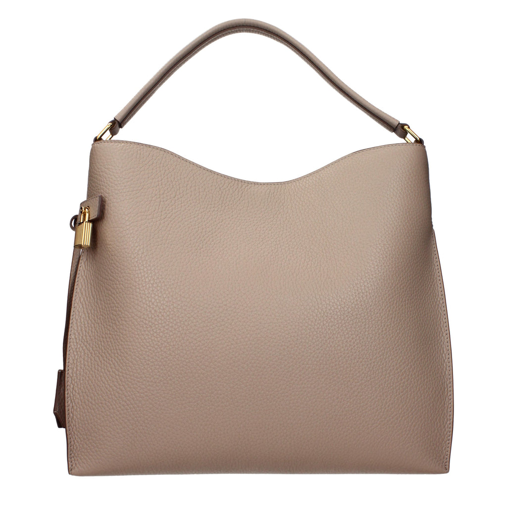 Tom Ford Beige Leather Handbag