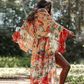 Chiffon Loose Sunscreen Clothes Beach Jacket Cardigan Bikini Swimsuit Blouse Outer Wear Women