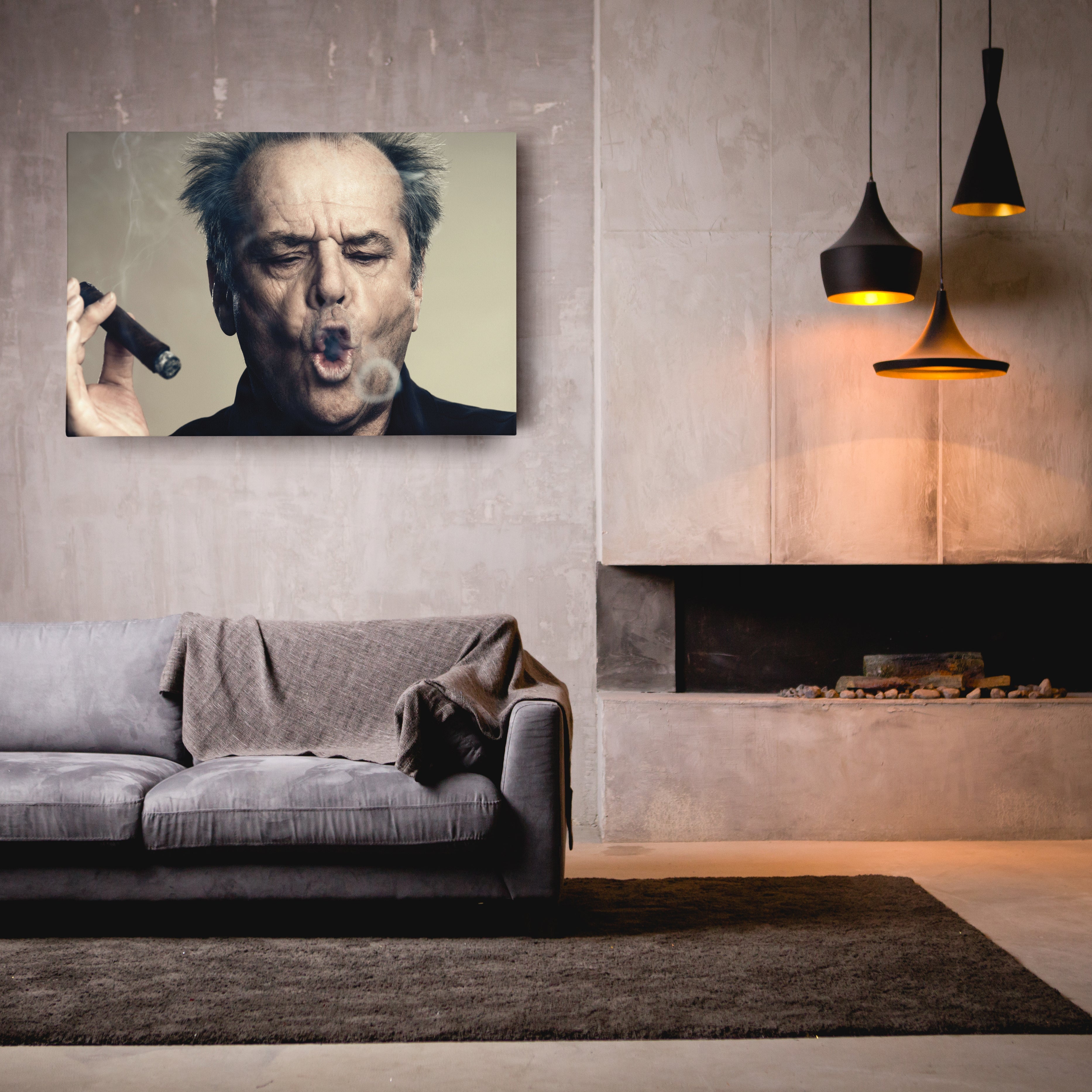 Jack Nicholson Canvas – Movie Legend Wall Art for Home Decor