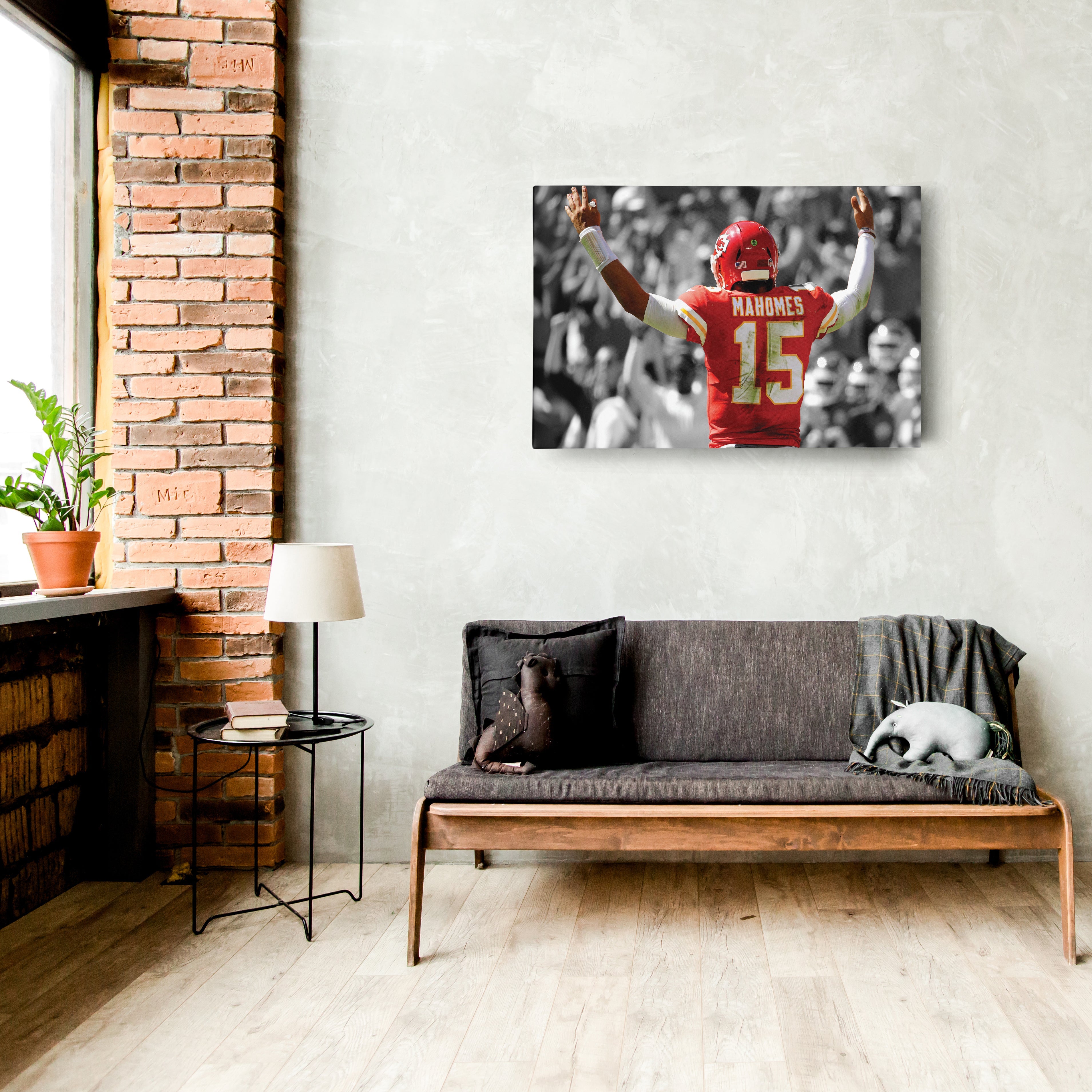 Patrick Mahomes Canvas Art – Touchdown NFL Wall Decor