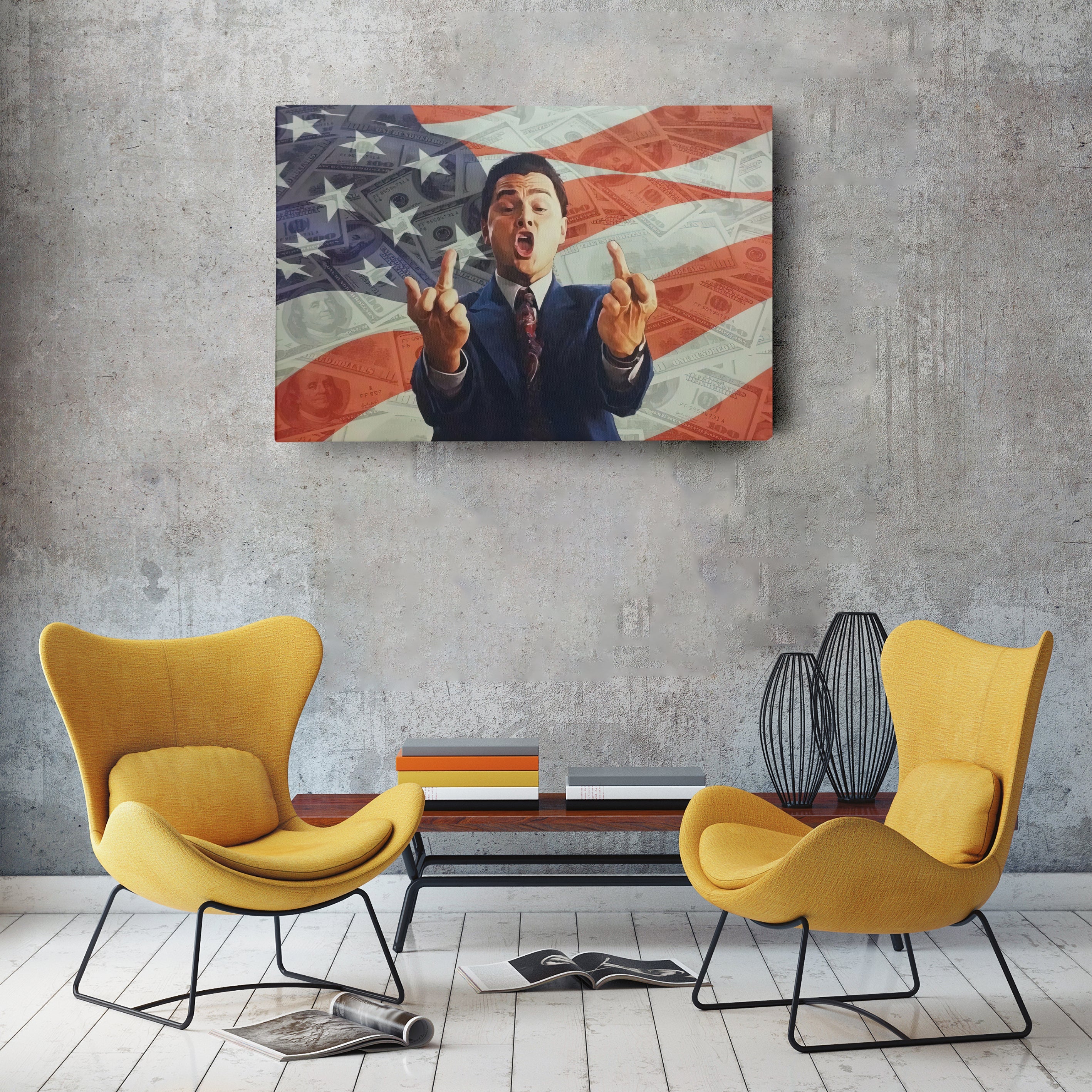 Wolf of Wall Street Canvas Art – Iconic Movie Wall Decor