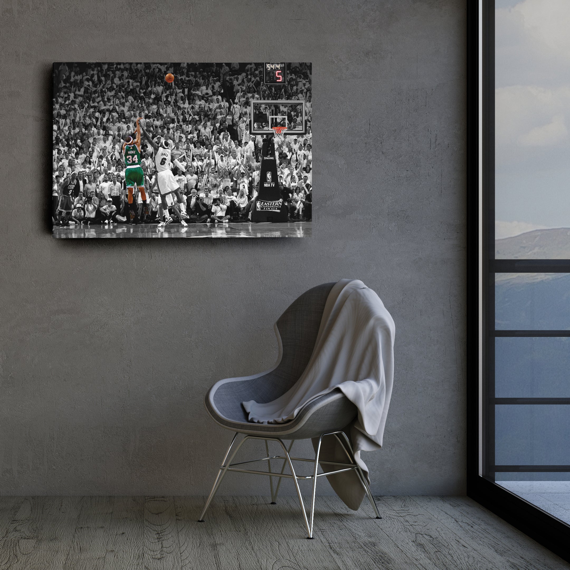 Paul Pierce Canvas Art – Clutch Shot Celtics Wall Decor