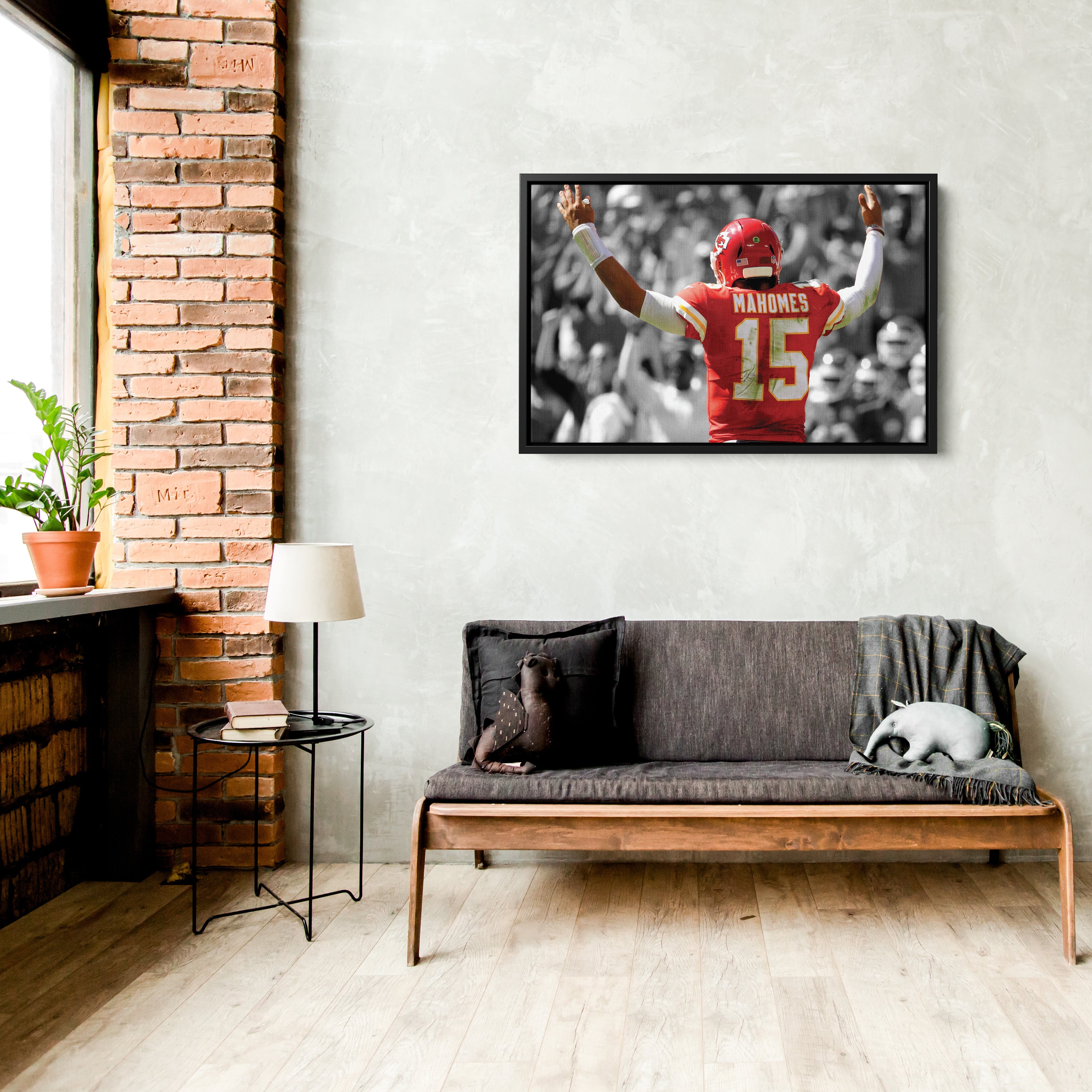 Patrick Mahomes Canvas Art – Touchdown NFL Wall Decor