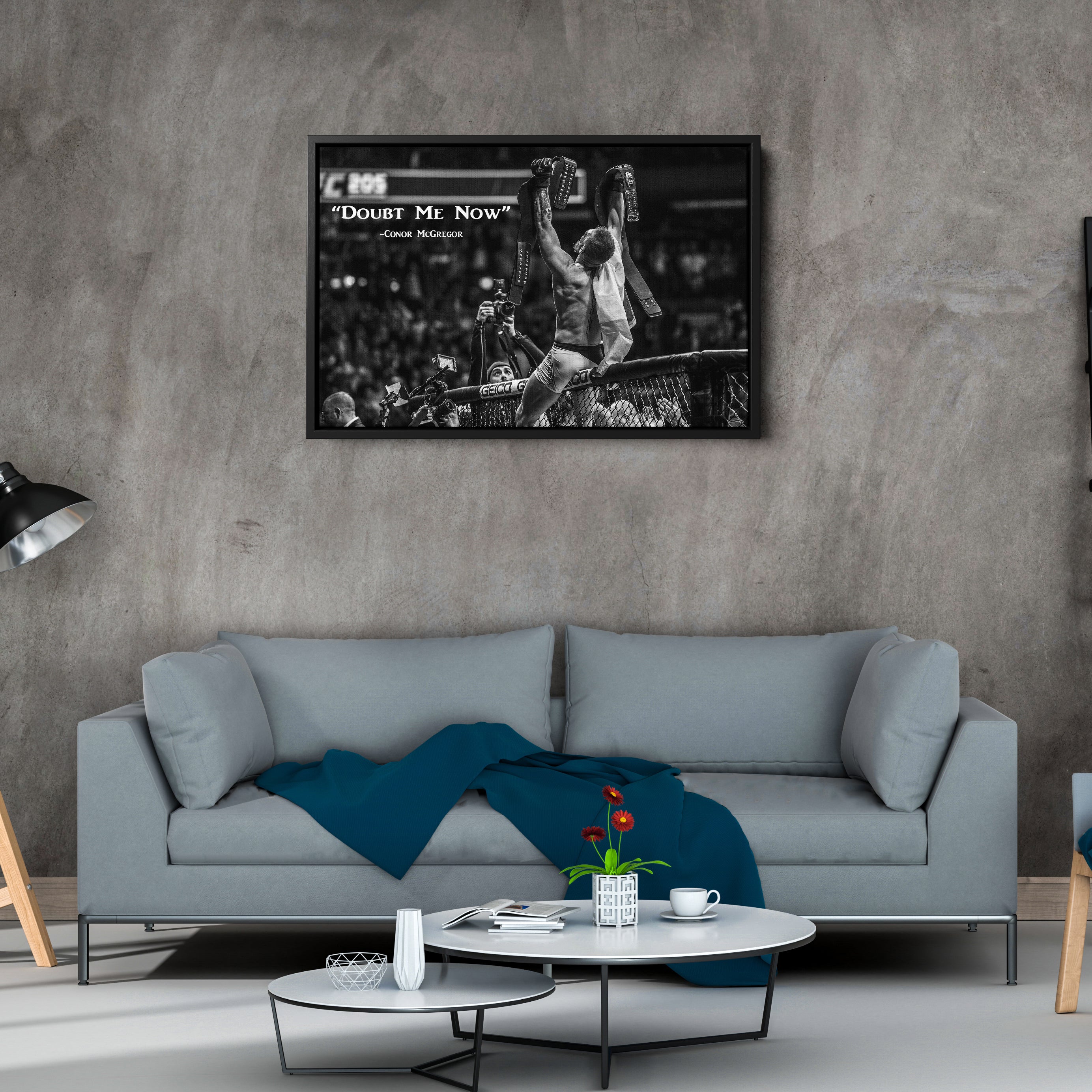 Conor McGregor Quote Canvas Art – MMA Wall Decor