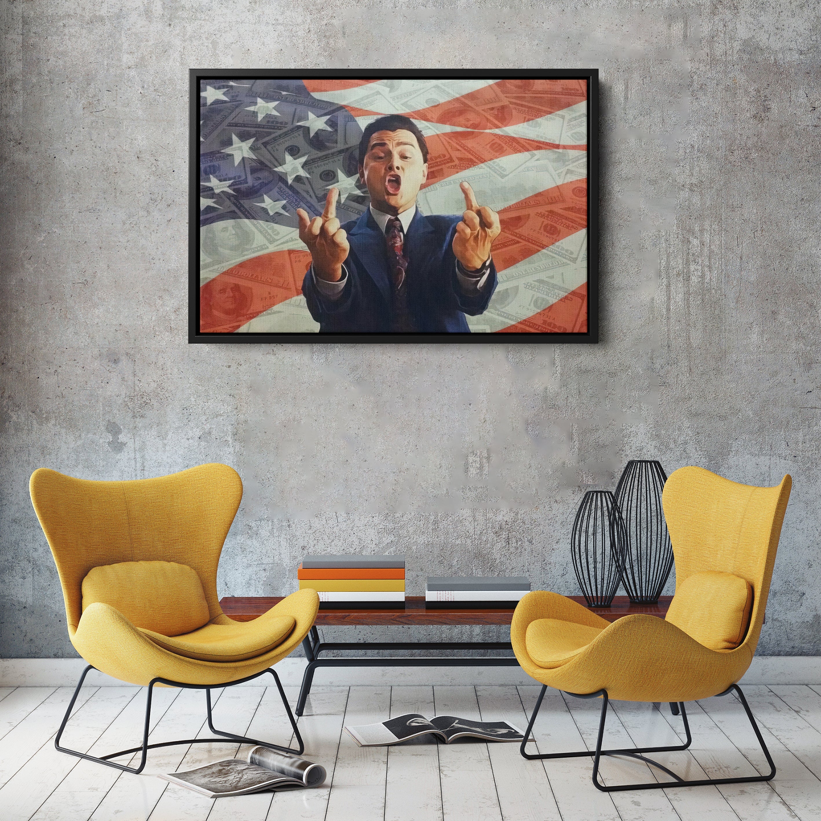 Wolf of Wall Street Canvas Art – Iconic Movie Wall Decor