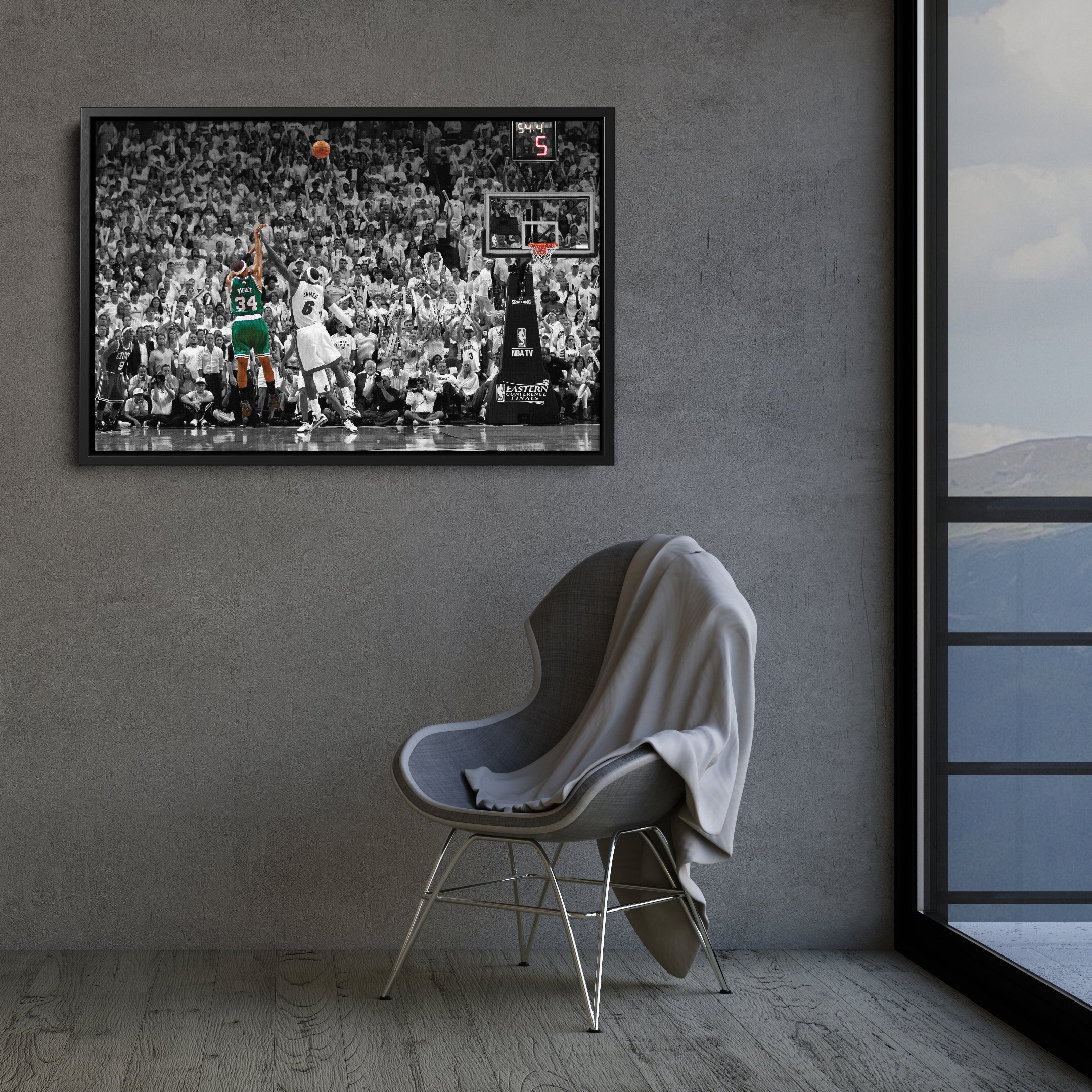 Paul Pierce Canvas Art – Clutch Shot Celtics Wall Decor