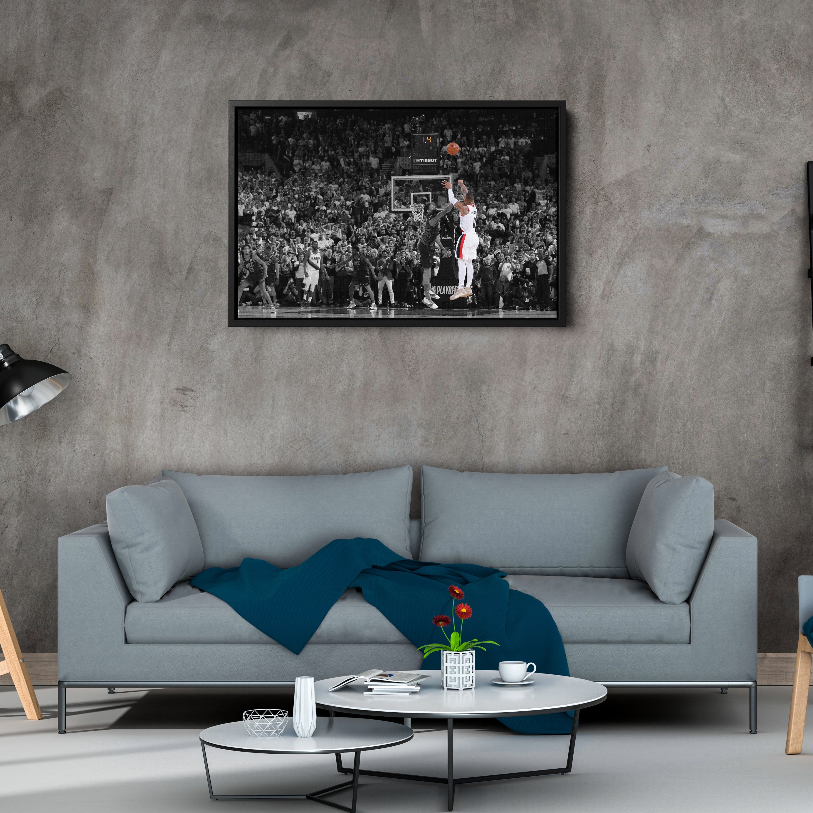 Damian Lillard Canvas Art – Dame Time Game Winner Decor
