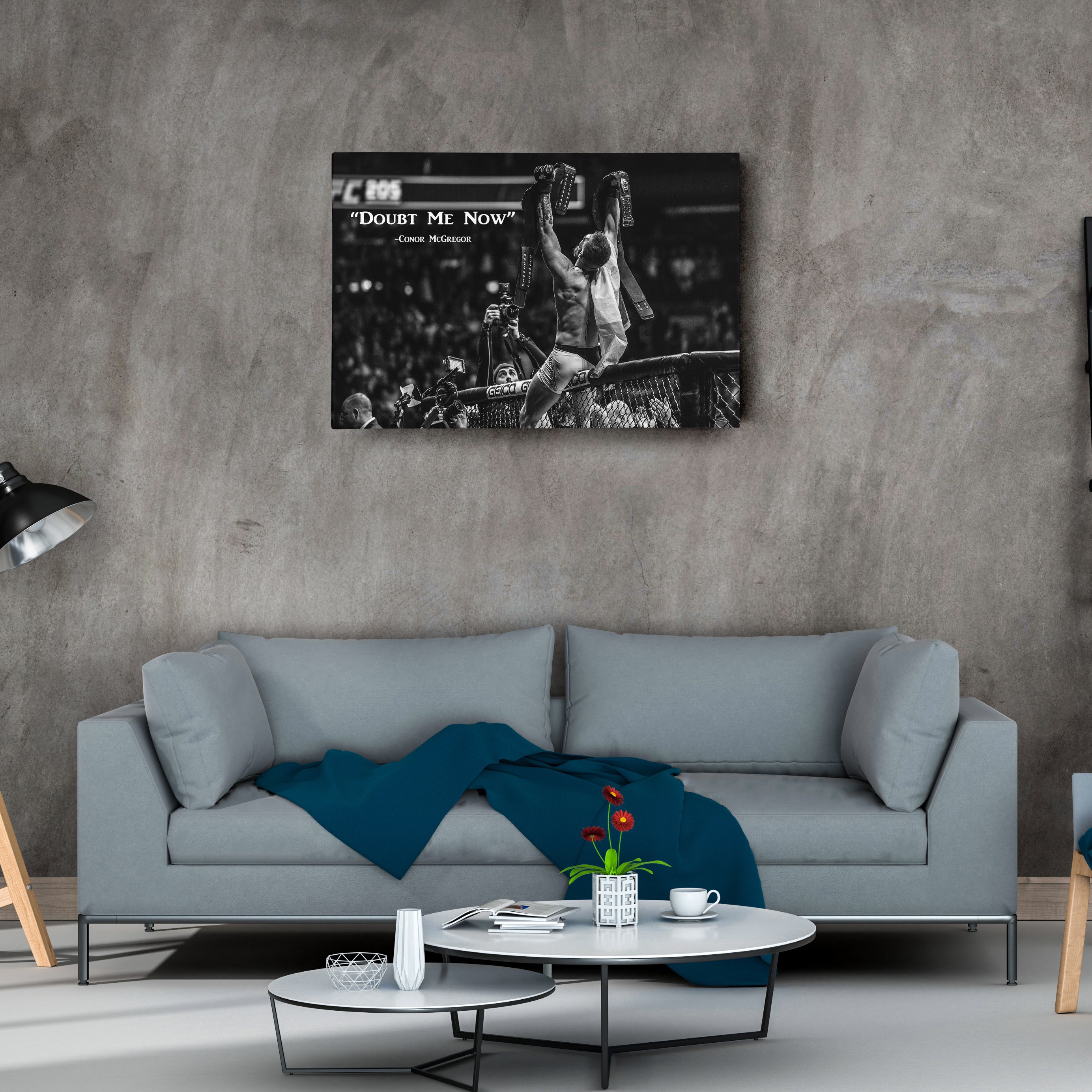 Conor McGregor Quote Canvas Art – MMA Wall Decor