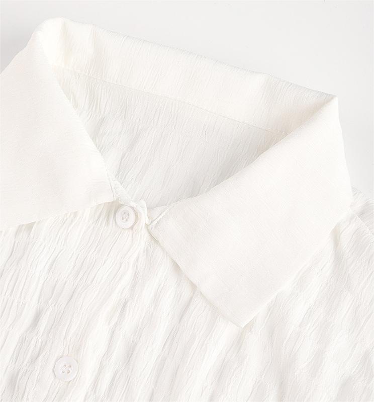 Vacation Sun Protective Blouse Solid Color Beach Cover Up Long Sleeve Bikini Swimsuit