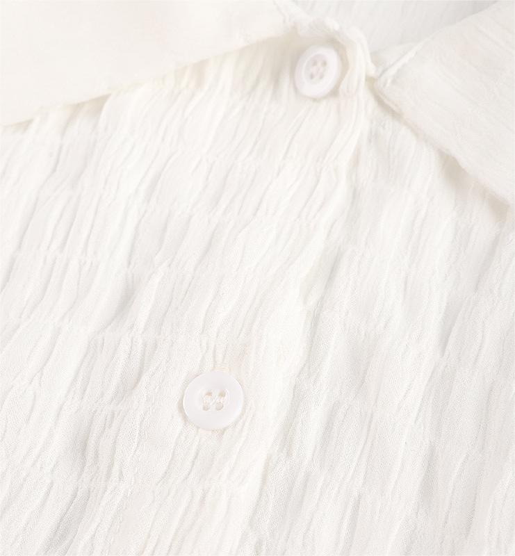 Vacation Sun Protective Blouse Solid Color Beach Cover Up Long Sleeve Bikini Swimsuit