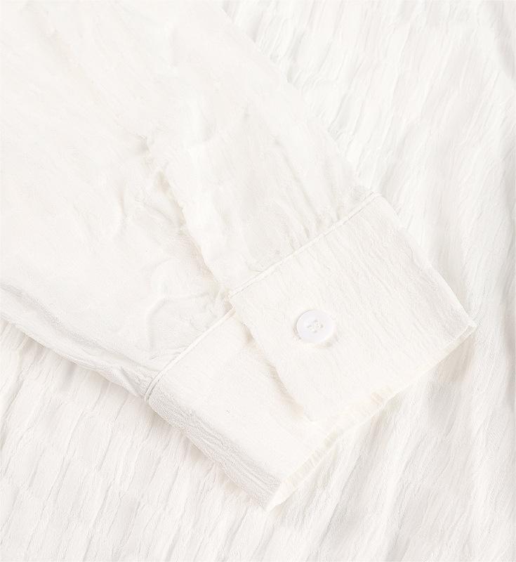 Vacation Sun Protective Blouse Solid Color Beach Cover Up Long Sleeve Bikini Swimsuit