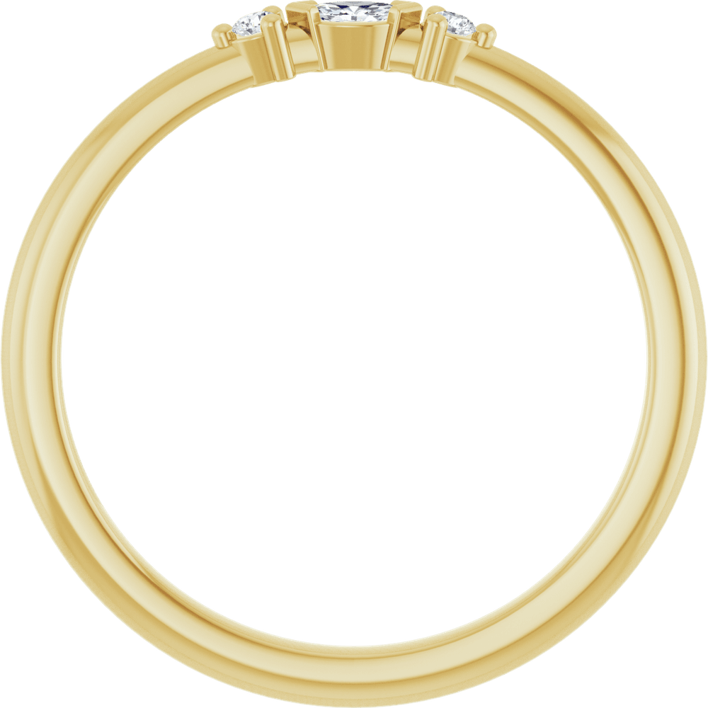 Lueur Marquise 14K Gold Diamond Ring