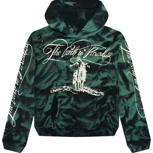 Hellstar Marble Paradise Hoodie 'Green/Black'