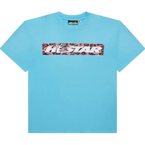 Hellstar Box Logo T-Shirt 'Blue'