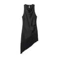 Women Clothing Summer All Matching Sleeveless Irregular Asymmetric Tassel Top