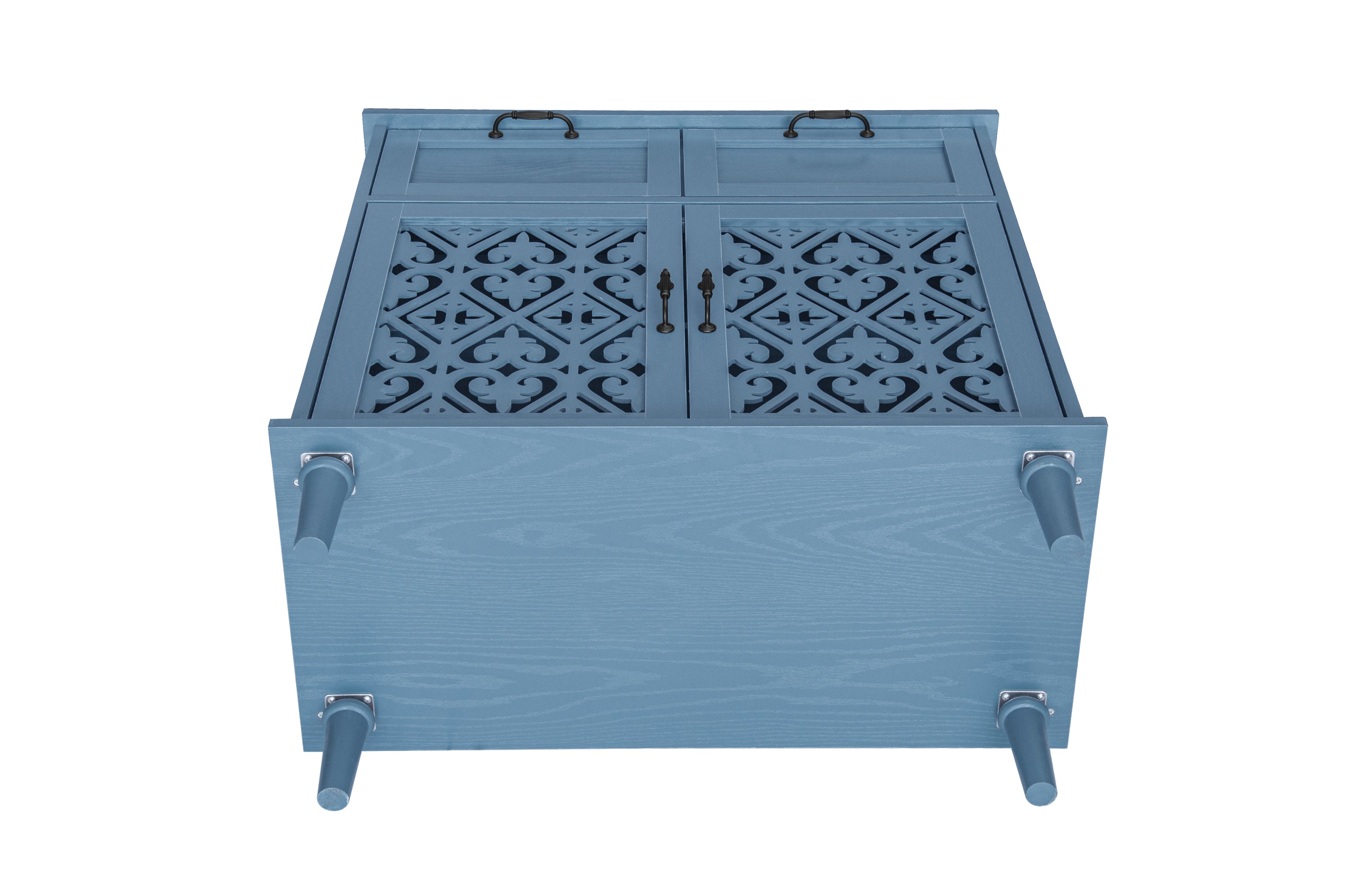 2 Door 2 Drawer Cabinet, American Furniture, Suitable for Bedroom, Living Room, Study