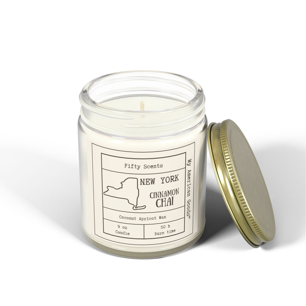 New York - Cinnamon Chai Scented Candle - Coconut Apricot Wax