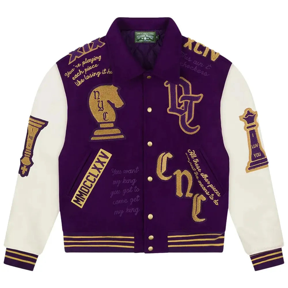 Denim Tears Grandmaster Varsity Jacket 'Purple'