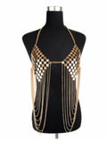 Hot Metal Bra Chain Tassel Body Chain