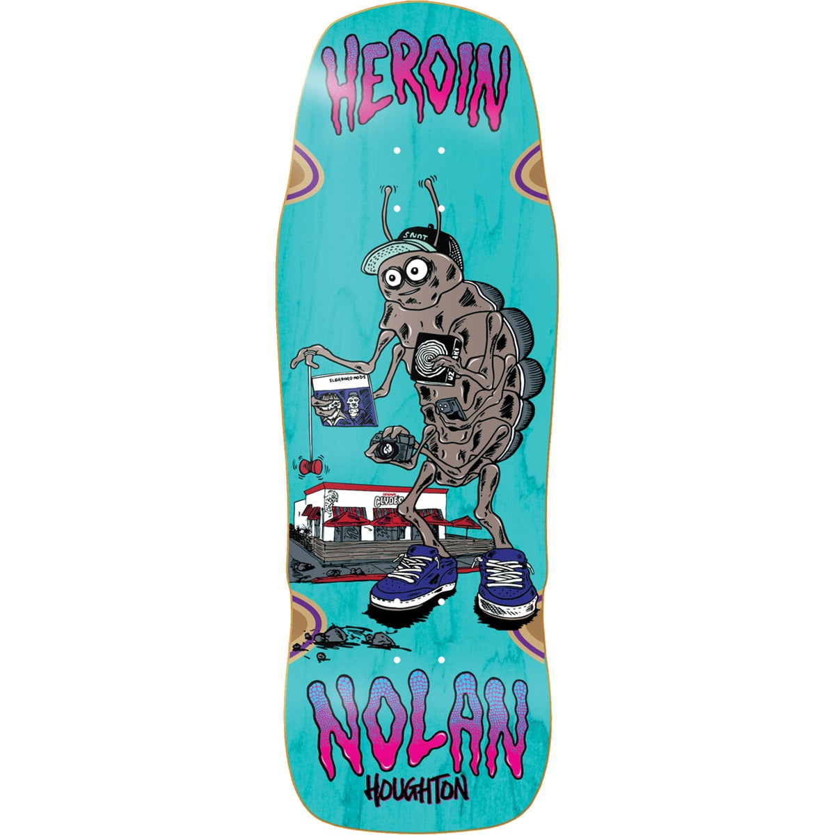 Heroin Nolan Bug Skateboard Deck - 10.4″