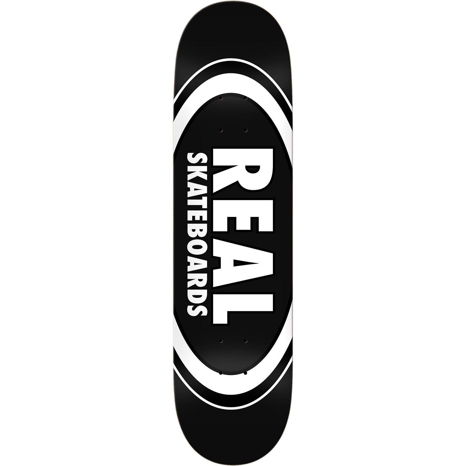 Real Classic Oval Skateboard Deck - 8.25″ Black