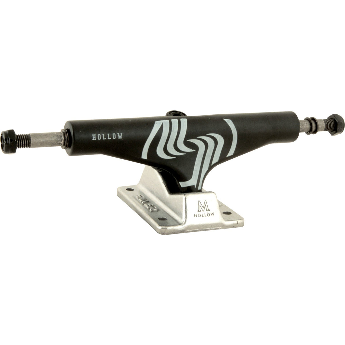 Silver M-Class Hollow Skateboard Trucks 8.0″ - Black (Set of 2)