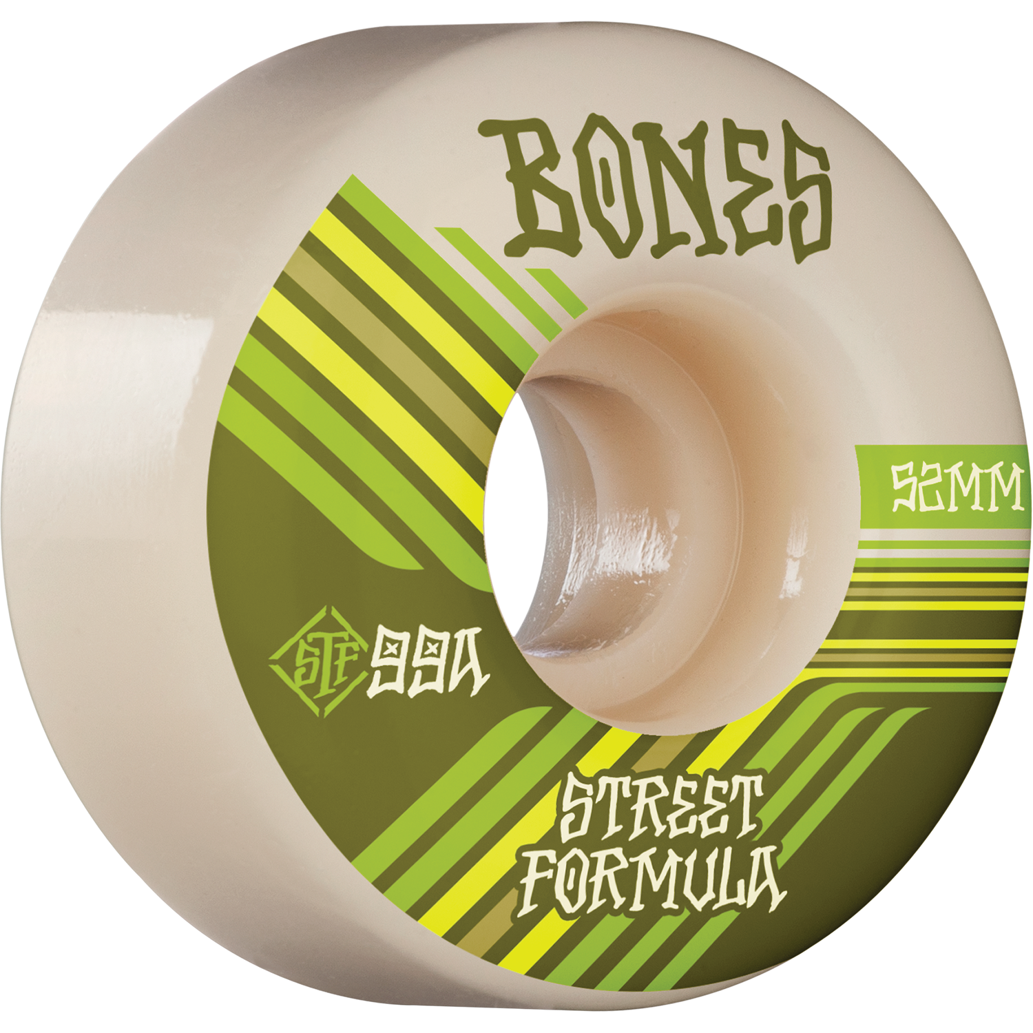 Bones STF Retros V4 Wide 52mm 99a Wheels - White (Set of 4)